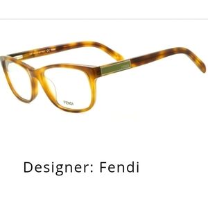 FENDI ITALY WOMEN'S BROWN TORTOISE Perscription FRAMES LIKE NEW